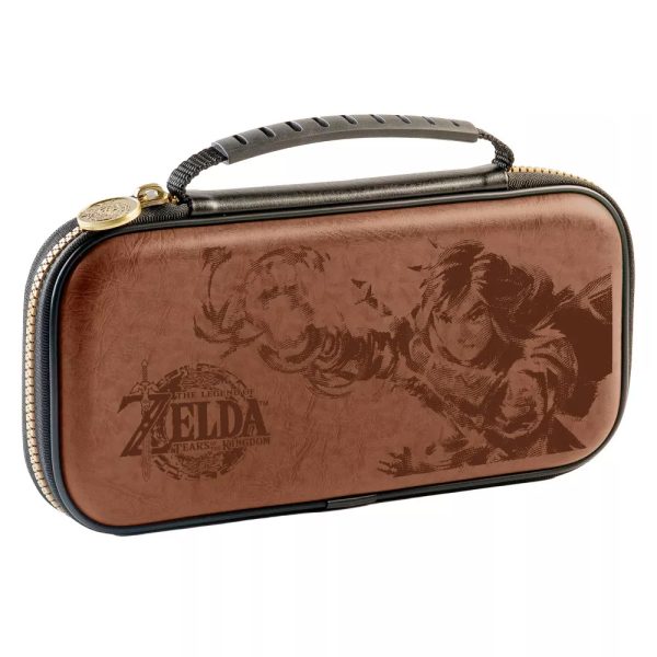 Estuche de viaje Zelda marrón rígido de lujo