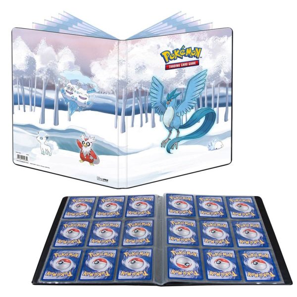Carpeta para cartas Pokémon Frosted Forest de 9 bolsillos.