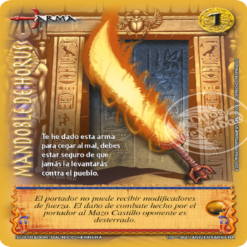 Mandoble de Horus Aniversario de Ra Real